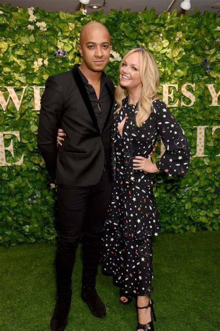 Emma Bunton with Jade Jones and their kids