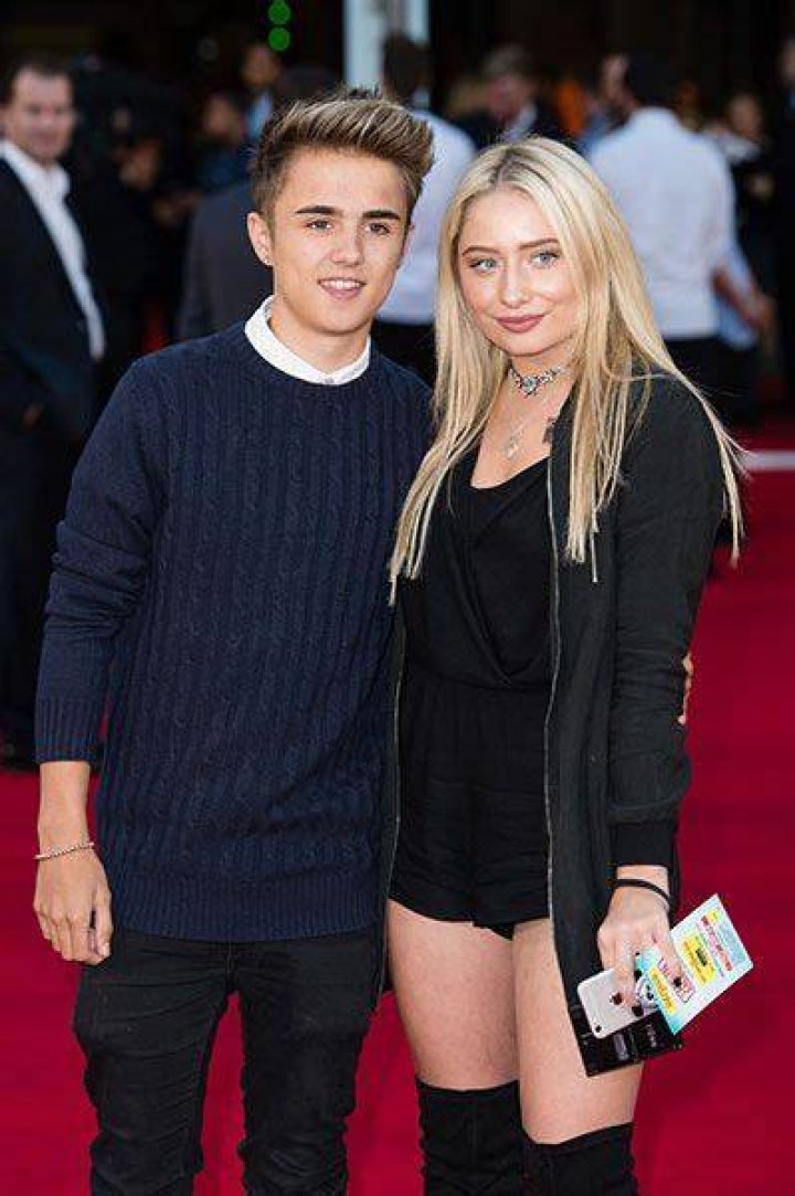 Jake Mitchell with Saffron Barker Jake Mitchell with Saffron Barker