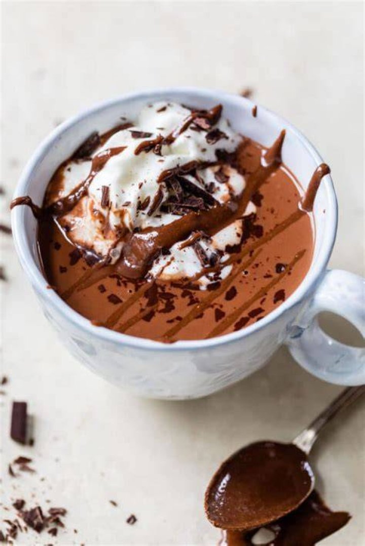 Nutella Hot Chocolate in a mug.