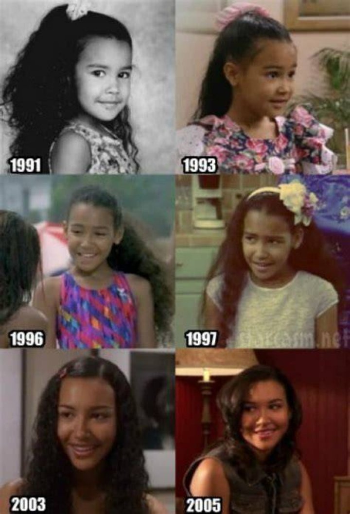 Young Naya Rivera with her brother